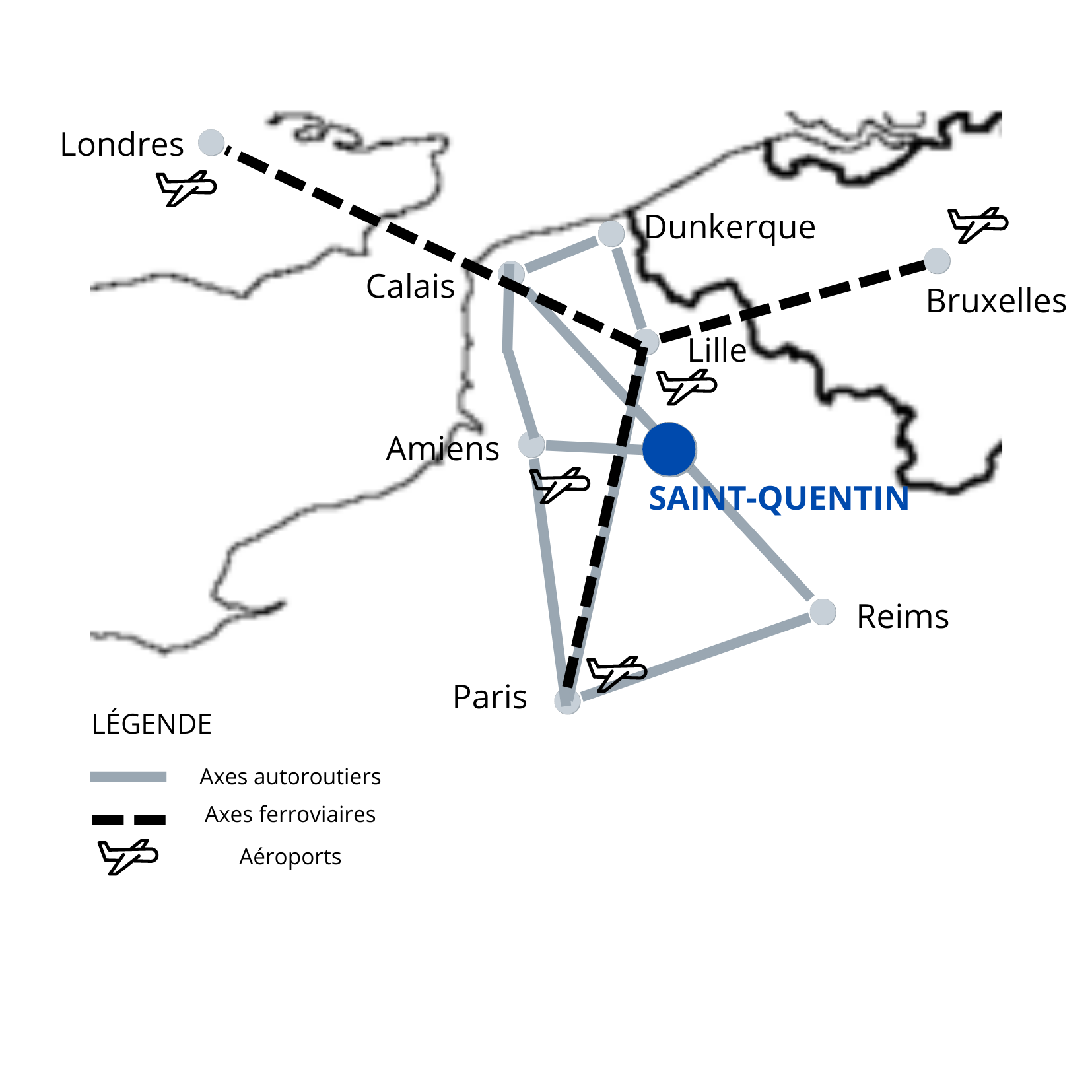Carte des Hauts de France